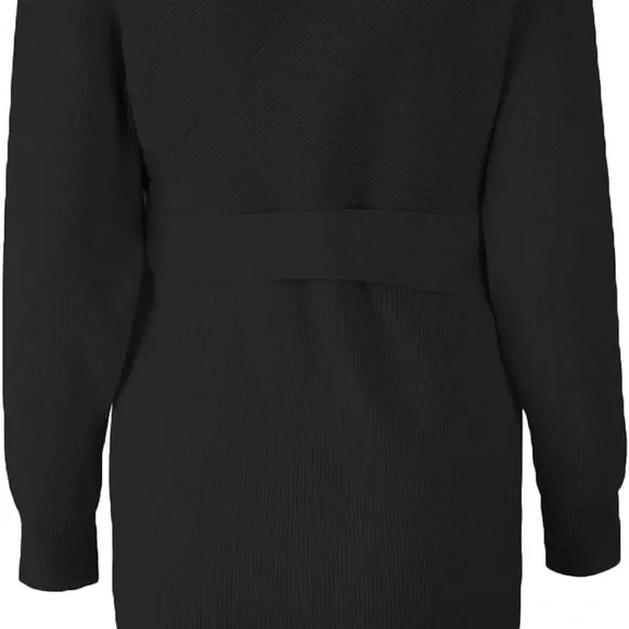 New Black Sweater Dress Size Medium - Picture 7 of 9